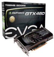 EVGA 768-P3-1360-TR ( NVIDIA GeForce GTX 460 , 768MB , 192-bit , GDDR5 , PCI Express 2.0 x16 )