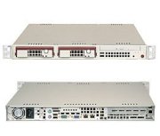 Supermicro SuperServer 6015V-T (Beige) (Dual Intel 64-bit Xeon Quad Core or Dual Core, DDR2 Up to 24GB,HDD 2x 3.5", 520W)