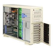 Supermicro SuperWorkstation 7045A-3 (SC743TQ-645) (Dual Intel 64-bit Xeon Quad-Core, Up to 32GB DDR2, 8 x 3.5" Hot-swap,645W) 