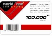 Thẻ World Fone 100.000 VNĐ