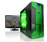 Máy tính Desktop CyberPower X58 Configurator Green Color (Intel Core i-960 3.20 GHz, RAM 12GB (4GBx3), HDD 500GB, VGA ATI Radeon HD 5450, PC DOS, Không kèm màn hình)