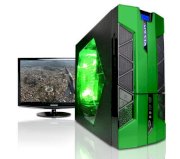 Máy tính Desktop CyberPower P67 Configurator Green Color (Intel Core i5-2400 3.10GHz, RAM 8GB, HDD 750TB, VGA ATI Radeon HD 5450, PC DOS, Không kèm màn hình)