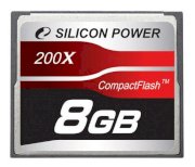 Silicon Power 200X Professional Compact Flash Card 8GB ( SP008GBCFC200V10 )