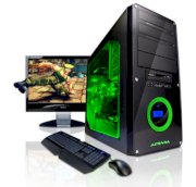 Máy tính Desktop Cyberpowerpc Howies 2010 Dream PC Black Color with Green Ring and Green LED Fan (Intel Core i5-661 3.33 GHz, RAM 4GB, HDD 500GB, VGA NVIDIA GT 430, Windows 7, Không kèm màn hình)