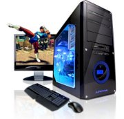 Máy tính Desktop Cyberpowerpc Howies 2010 Dream PC Black Color with Blue Ring and Blue LED Fan (Intel Core i5-661 3.33 GHz, RAM 4GB, HDD 500GB, VGA NVIDIA GT 430, Windows 7, Không kèm màn hình)