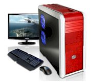 Máy tính Desktop Cyberpowerpc Mega Special III Red/White Color (Intel Core i5-2500K 3.30 GHz, RAM 4GB, HDD 1TB, VGA ATI Radeon HD 5770, PC DOS, Không kèm màn hình)