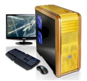 Máy tính Desktop Cyberpowerpc Mega Special III Yellow/Gold Color (Intel Core i5-2500K 3.30 GHz, RAM 4GB, HDD 1TB, VGA ATI Radeon HD 5770, PC DOS, Không kèm màn hình)
