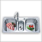 Chậu inox 3 hố Olympic S10249