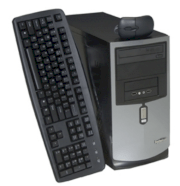Máy tính Desktop Systemax No O/S AMD Desktop PC (AMD Athlon 64 X2 4400+ 2.3GHz, RAM 2GB DDR2, HDD 250GB SATA II, VGA Onboard, No Operating System, Không kèm màn hình)