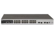 DLINK DES-3528 MANAGED 24-PORT 10/100 L2+ SWITCH, 4 GIGABIT COPPER PORTS + 2 COMBO SFP