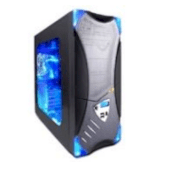 Máy tính Desktop CybertronPC X-Plorer Intel Gaming PC (C122-3422 Black/Silver ) (Intel Pentium D 805 Dual Core 2.66GHz, RAM 1GB, 160GB SATA HDD, VGA Onboard, Windows XP Home Operating System, Không kèm màn hình)