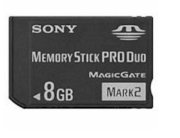 Sony Memory Stick PRO Duo Mark 2 Media (MS-MT8G) 8GB 