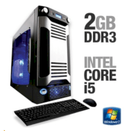 Máy tính Desktop CybertronPC SINN41402BS X-Sniper Desktop Gaming PC (Intel Core i5 750 2.66GHz, 2GB DDR3, 500GB SATA II, Nvidia Geforce GT 210, Windows 7 Home Premium 64-bit, Không kèm màn hình)