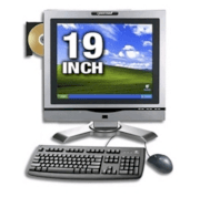 Máy tính Desktop CybertronPC TPCAIO925TSL All-In-One (Intel Core 2 Duo E4600 2.40GHz, RAM 2GB, HDD 320GB, VGA Intel GMA 3100, Màn hình 19inch LCD, Windows XP Pro)