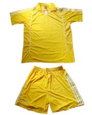 Bộ quần áo bóng đá ZHONG JIAN vàng 