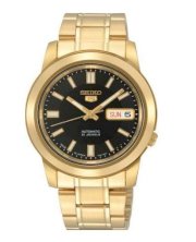 Seiko Watch Men Black Automatic SNKK22K1