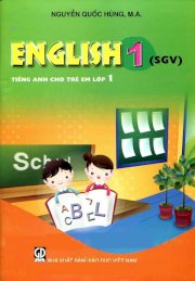 English - Tiếng anh cho trẻ em lớp 1 (Sách giáo viên)