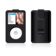 Leather Sleeve with Clip for iPod Classic