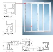 Cửa đi mở trượt Eurowindow