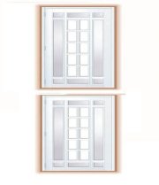 Hệ cửa nhôm cửa sổ lật và cánh mở KP25 