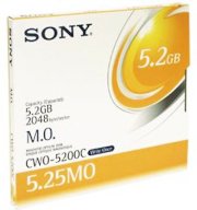 Sony CWO5200C  5.25 Inch MO 5.2GB WORM Magneto Optical Disk 