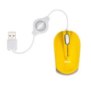 Trust Nanou Retractable Micro Mouse - Yellow