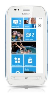 Nokia Lumia 710 (Nokia Sabre) White Cyan