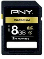 PNY SDHC 8GB 2hr HD Video (Class 4)