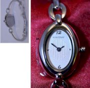 Đồng hồ đeo tay Fontenay women white dial with silver tone