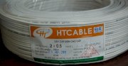 Dây đôi mềm dẹt nhiều sợi HTCABLE VCAmd (CCA/PVC/PVC) 2x0.5 CCA