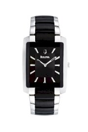 Đồng hồ Bulova Watch, Men's Black Plated Stainless Steel Bracelet 98A117