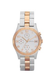 Đồng Hồ Marc by Marc Jacobs Watch, Women's Chronograph Henry Two Tone Stainless Steel Bracelet MBM3070