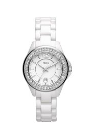Đồng hồ Fossil Watch, Women's Mini Riley White Ceramic Bracelet CE1053