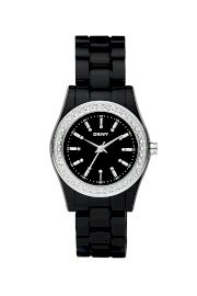 Đồng hồ DKNY Watch, Women's Black Plastic Bracelet NY8146