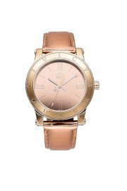 Đồng hồ Juicy Couture Watch, Women's HRH Rose Gold Shiny Metallic Leather Strap 1900837