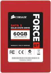 Corsair Force Series™ GT 60GB SATA-3 Solid-State Hard Drive CSSD-F60GBGT-BK
