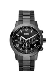Đồng hồ Guess Watch, Men's Chronograph Bold Contemporary Black Ion Plated Stainless Steel Bracelet 38mm 