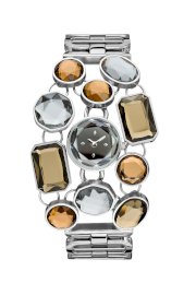 Đồng hồ Guess Watch, Women's Crystal Cascade Bracelet 21mm U16520L2