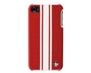 Trexta Snap On Racing Series 3White on Red iPhone 4