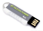 Silicon Power Unique 4GB - 530 (White) 2.0 USB Flash 