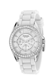 Đồng hồ Fossil Watch, Women's White Silicone Strap