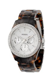 Đồng hồ Fossil Watch, Women's Tortoise Resin and Stainless Steel Bracelet ES2456