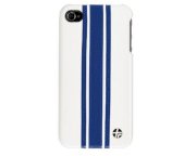 Trexta Snap On Racing Series 3Blue on White iPhone 4