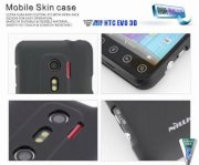 Ốp Nhựa Cao Cấp Nillkin HTC Evo 3D - Màu đen