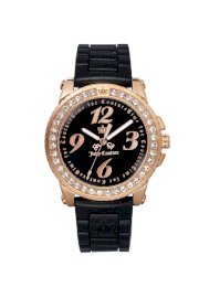 Đồng hồ Juicy Couture Watch, Women's Pedigree Black Jelly Strap 1900724