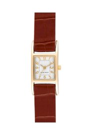 Đồng hồ Nine West Watch, Women's Brown Leather Strap NW-1178SVBE
