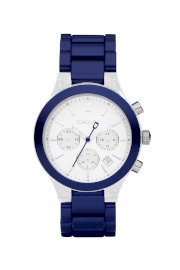 Đồng hồ đeo tay DKNY Watch, Women's Chronograph Blue Aluminum Bracelet NY8265