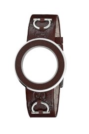 Đồng hồ Gucci Watch Strap and Bezel, U-Play Brown Guccissima Leather YFA50012