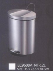 Thùng rác inox EC9608V-12L