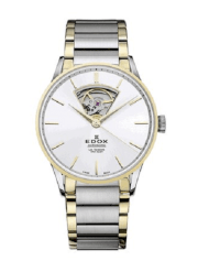Edox Men's 85011 357J AID Les Vauberts Automatic Two-tone Steel Bracelet Watch